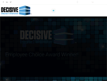 Tablet Screenshot of decisive.ca